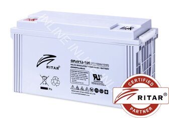 Аккумуляторная батарея OPzV12-100 (12V, 100Ah)  GEL (Гелевый)